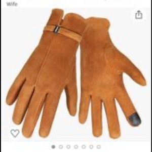 Size L leather gloves